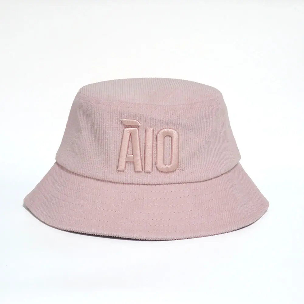 Āio Kids Pink Corduroy Bucket Hat