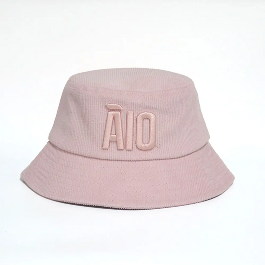 Āio Kids Pink Corduroy Bucket Hat