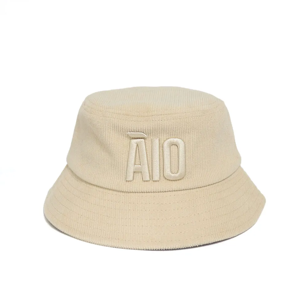 Āio Kids Tan Corduroy Bucket Hat