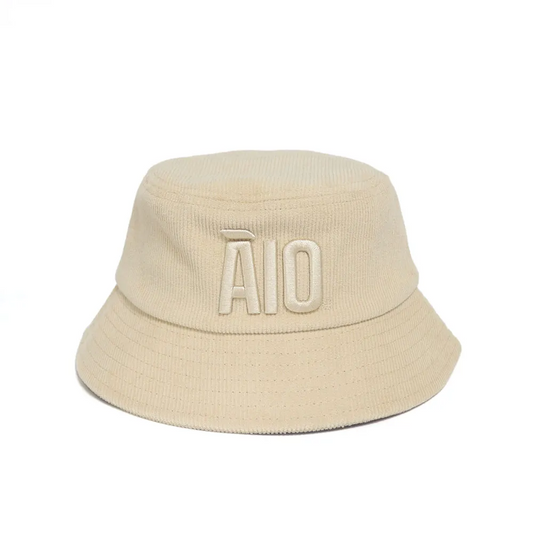 Āio Kids Tan Corduroy Bucket Hat