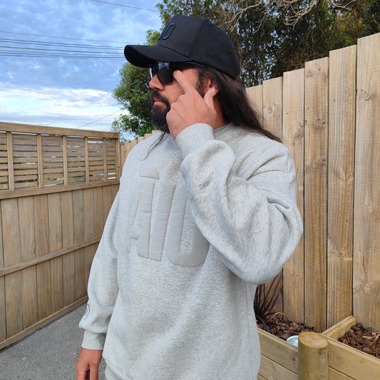 Āio Grey on Grey Crewneck Jersey