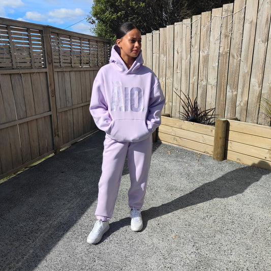 Purple Kids Tracksuit Set